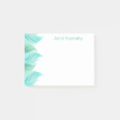 Wasserfarbenfedern Personalisiert Post-it Klebezettel (Vorderseite)