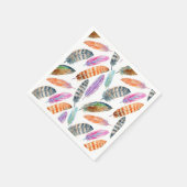 Wasserfarbenfedern Serviette (Ecke)