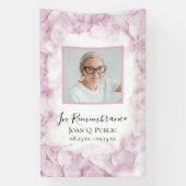 Wasserfarbenfeier des Lebens in Rosa Hydrangea Banner (Vertikal)