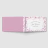 Wasserfarbenfeier des Lebens in Rosa Hydrangea Gästebuch (Voll)