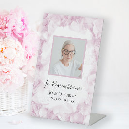 Wasserfarbenfeier des Lebens in Rosa Hydrangea Sockelschild