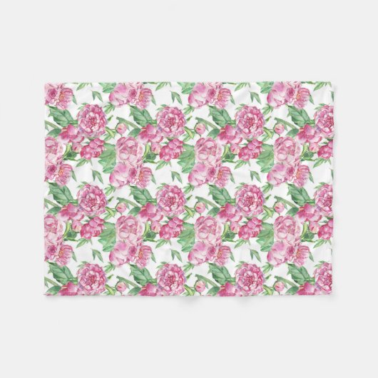 Wasserfarbenfeld Fleecedecke (Vorderseite (Horizontal))