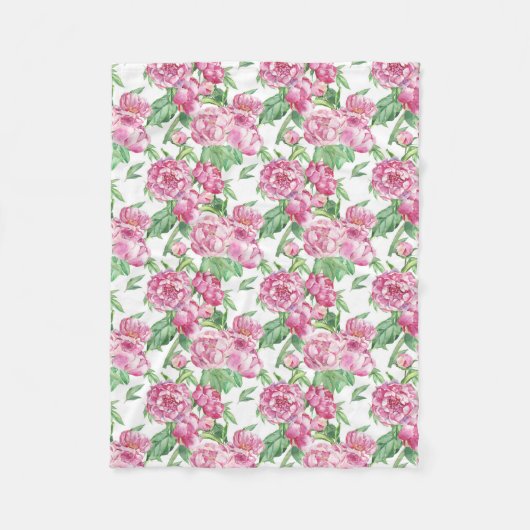 Wasserfarbenfeld Fleecedecke (Vorderseite)