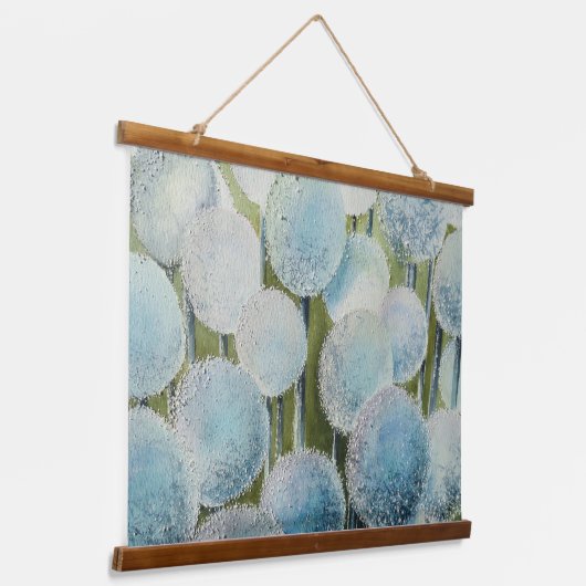 Wasserfarbenfeld Wandteppich Mit Holzrahmen (Gewinkelt)