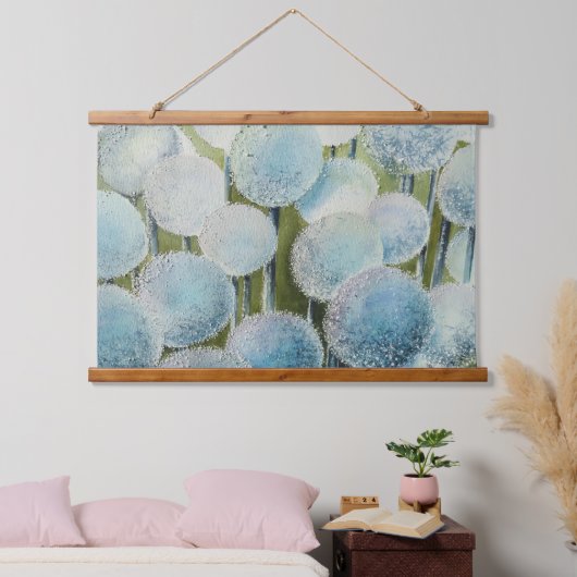 Wasserfarbenfeld Wandteppich Mit Holzrahmen (Schlafzimmer)