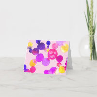 Wasserfarbenfelder und -punkte - Danke, dass Sie d