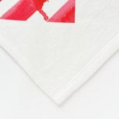 Wasserfarbenflagge Amerikas in Herzform Fleecedecke (Ecke)