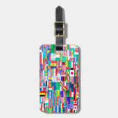 Wasserfarbenflaggen der Welt Gepäckanhänger (Vorderseite vertikal)