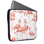 Wasserfarbenflamingo nahtloses Muster. Handgemalt Laptopschutzhülle (Vorne Rechts)