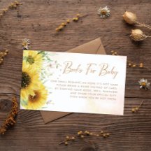 Wasserfarbenflorale Buchanfrage für Babydusche