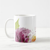 Wasserfarbenflorale Hochzeit Bridesmaid Kaffeetasse (Links)