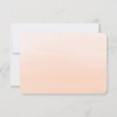 Wasserfarbenflorale Hochzeit RSVP (Rückseite)