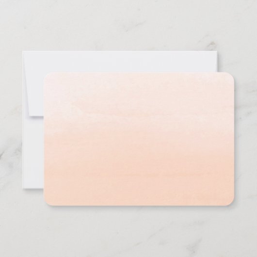 Wasserfarbenflorale Hochzeit RSVP Karte (Rückseite)