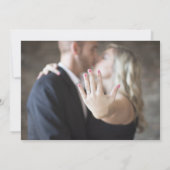 Wasserfarbenflorale Hochzeit Speichern Sie das Fot Ankündigung (Rückseite)