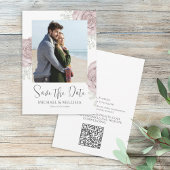 Wasserfarbenflorale Hochzeit Speichern Sie das Fot Save The Date