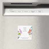 Wasserfarbenflorale Hochzeiten Speichern Sie die D Magnet (In Situ (Geschirrspüler))