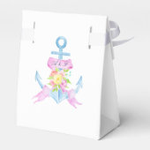 Wasserfarbenflorale Schönheitshochzeit Vielen Dank Geschenkschachtel (Rückseite)