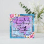 Wasserfarbenflorenkarte Christi-Karte (Stehend Vorderseite)