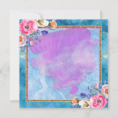 Wasserfarbenflorenkarte Christi-Karte (Rückseite)