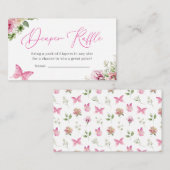 Wasserfarbenflorentaucher-Windelwanne Kinderdusche Begleitkarte (Vorne/Hinten)