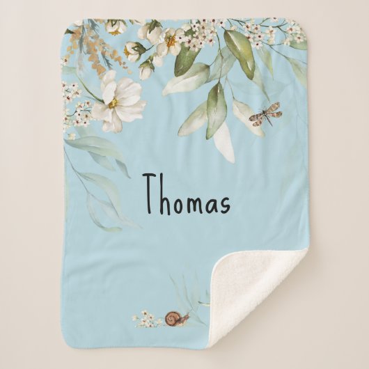 Wasserfarbenflorentropf, Baby Boy Stroller Sherpadecke (Vorderseite)