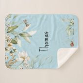 Wasserfarbenflorentropf, Baby Boy Stroller Sherpadecke (Vorderseite (Horizontal))