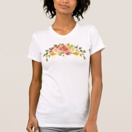 Wasserfarbenflorspray Schönes, Vintages Land T-Shirt