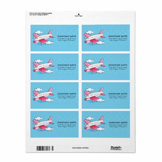 Wasserfarbenflugzeugreise (Vorne)