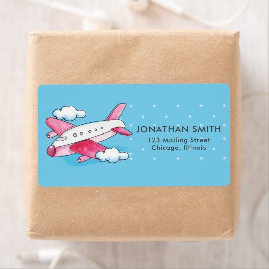 Wasserfarbenflugzeugreise (Insitu)