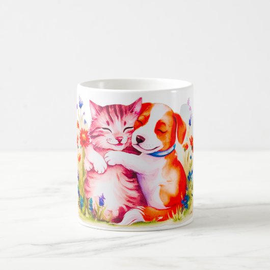 Wasserfarbenflüster: Feline Fantasia - Tasse (Mittel)