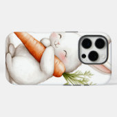 Wasserfarbenflut Bunny Carrot Liebe Case-Mate iPhone Hülle (Rückseite (Horizontal))