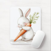 Wasserfarbenflut Bunny Carrot Liebe Mousepad (Mit Mouse)