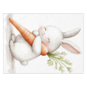 Wasserfarbenflut Bunny Carrot Liebe Tischdecke (Vorderseite (Horizontal))