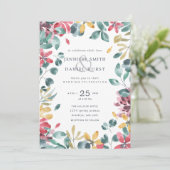 Wasserfarbenfolie Einladung (Stehend Vorderseite)