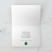 Wasserfarbenfolie | Feierliche Grüße Feiertagskarte (Innenseite)