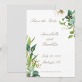 Wasserfarbenfolie Hochzeit Einladung (Vorne/Hinten)