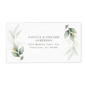 Wasserfarbenfolien, metallisches Gold, modern (Vorne)