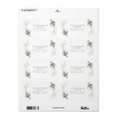 Wasserfarbenfolien, metallisches Gold, modern (Vorne)