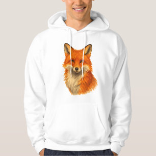 Wasserfarbenfox   hoodie