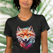 Wasserfarbenfox T-Shirt