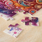 Wasserfarbenfoxpuzzle Puzzle (Seite)