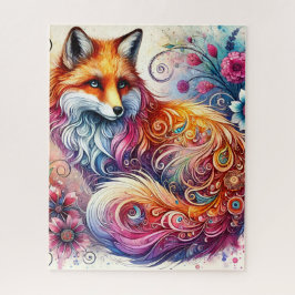 Wasserfarbenfoxpuzzle Puzzle