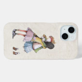 Wasserfarbenfreunde umarmen Case-Mate iPhone hülle (Rückseite (Horizontal))