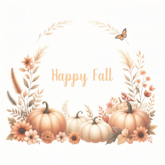 Wasserfarbenfroh Fall Aufkleber (Vorderseite)