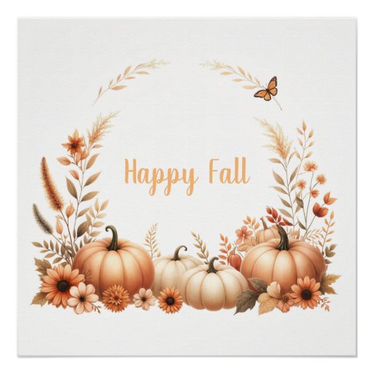 Wasserfarbenfroh Fall Poster (Vorderseite)