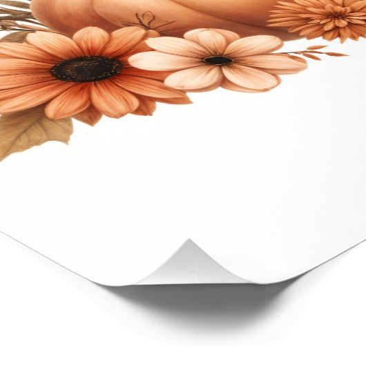 Wasserfarbenfroh Fall Poster (Ecke)