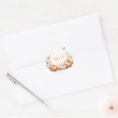 Wasserfarbenfroh Fall Runder Aufkleber (Umschlag)