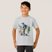 Wasserfarbenfroh für Kick Scooter T-Shirt (Vorne ganz)