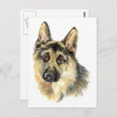 Wasserfarbenfroh Postkarte (Vorne/Hinten)