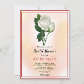 Wasserfarbenfroh Rosa Fall Brautparty Einladung (Vorderseite)